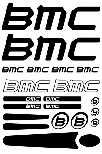 Bmc fahrrad aufkleber set 20x - aufkleber,